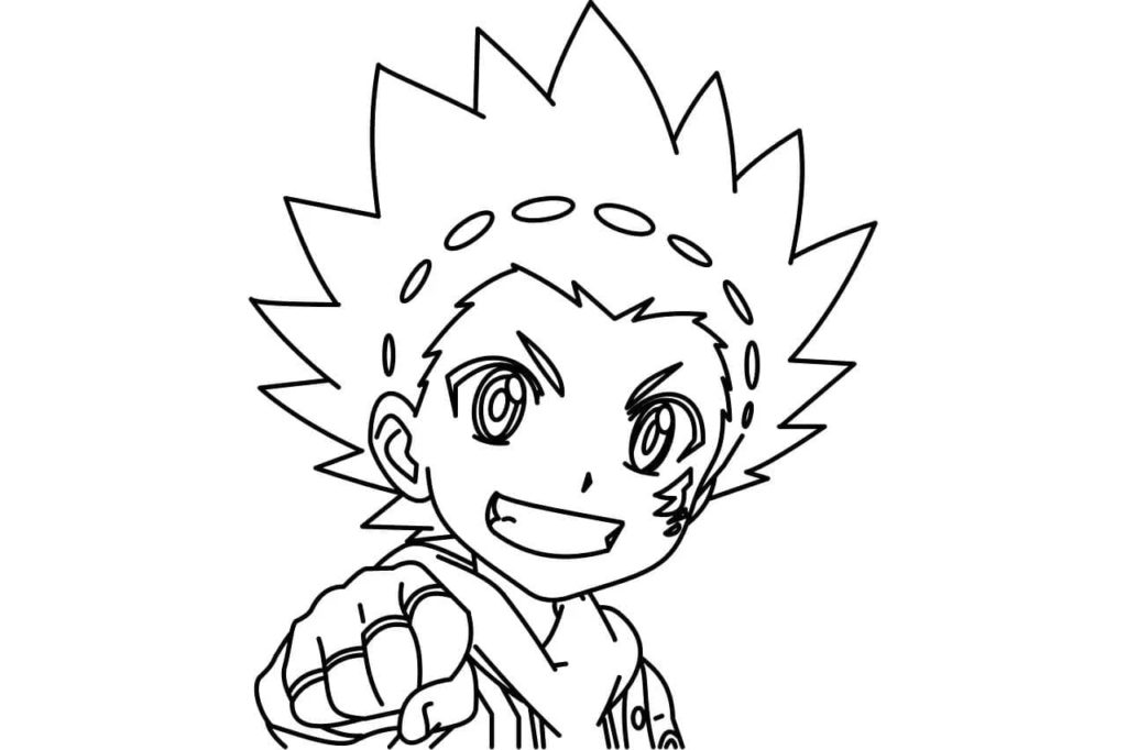 Çocuklar İçin Beyblade Boyama Sayfaları 