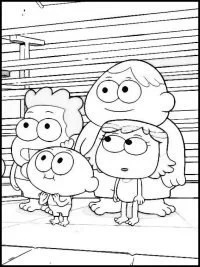 Çocuklar İçin Big City Greens Boyama Sayfaları 