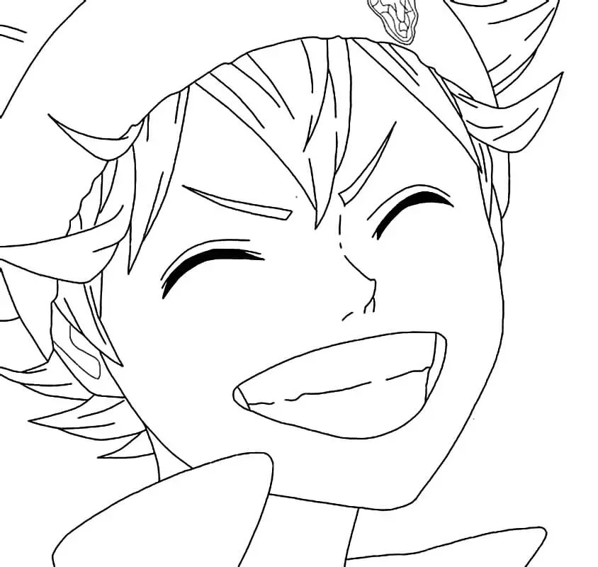 Çocuklar İçin Black Clover Boyama Sayfaları 
