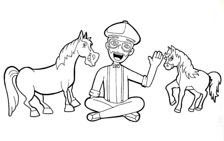 Çocuklar İçin Blippi Boyama Sayfaları 