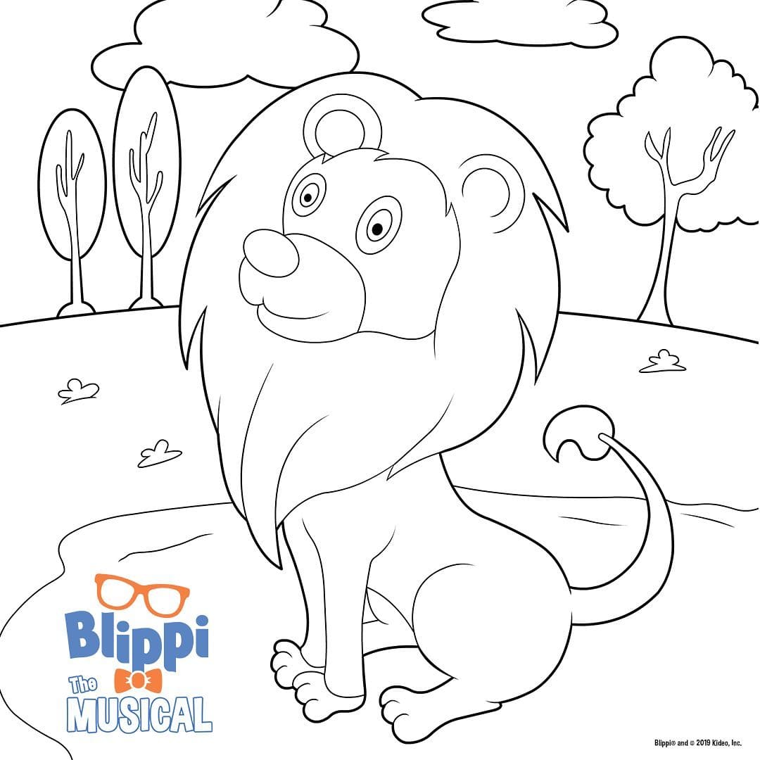 Çocuklar İçin Blippi Boyama Sayfaları 