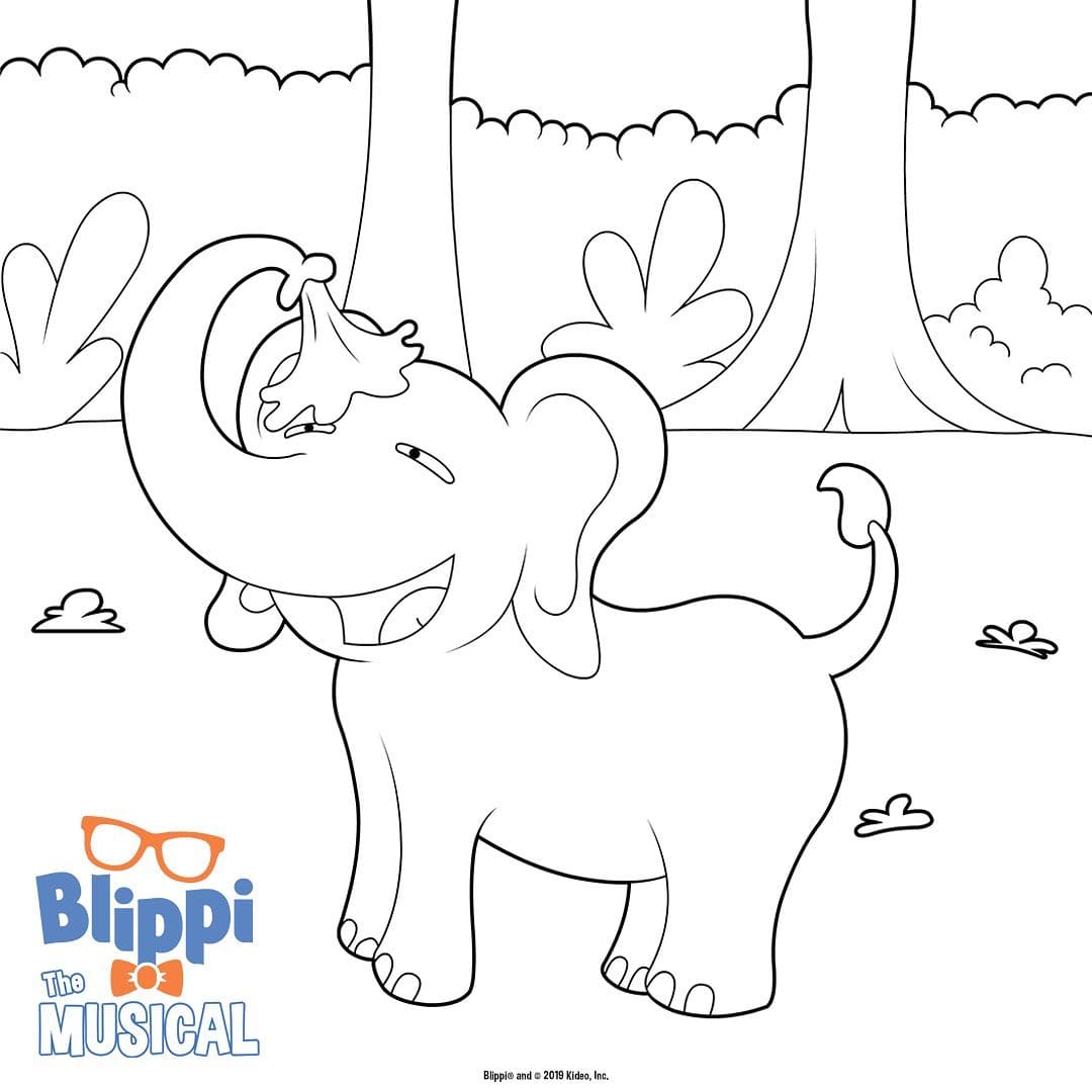 Çocuklar İçin Blippi Boyama Sayfaları 