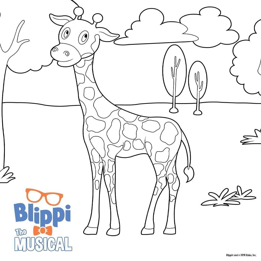 Çocuklar İçin Blippi Boyama Sayfaları 