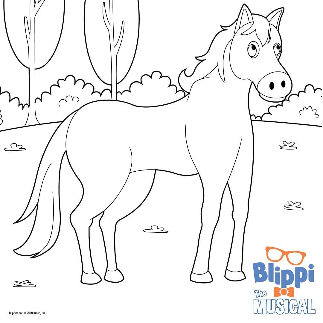 Çocuklar İçin Blippi Boyama Sayfaları 