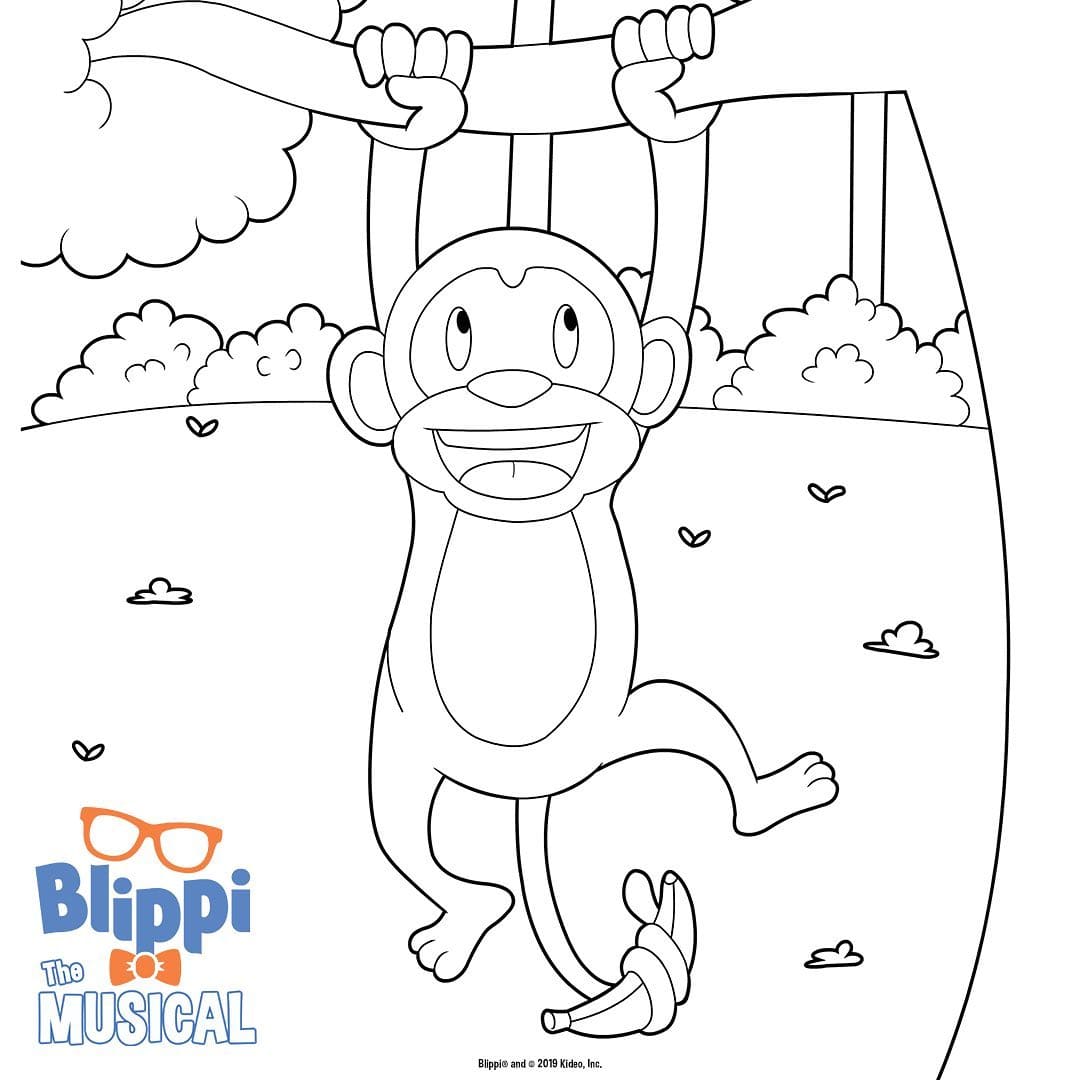 Çocuklar İçin Blippi Boyama Sayfaları 