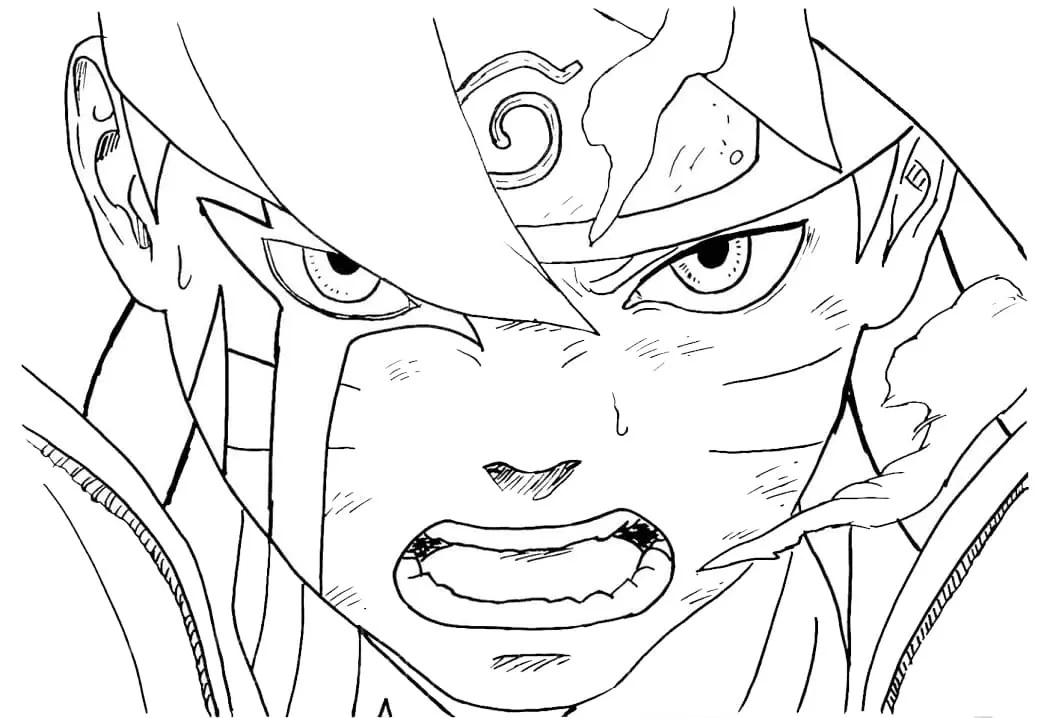 Çocuklar İçin Boruto Boyama Sayfaları 