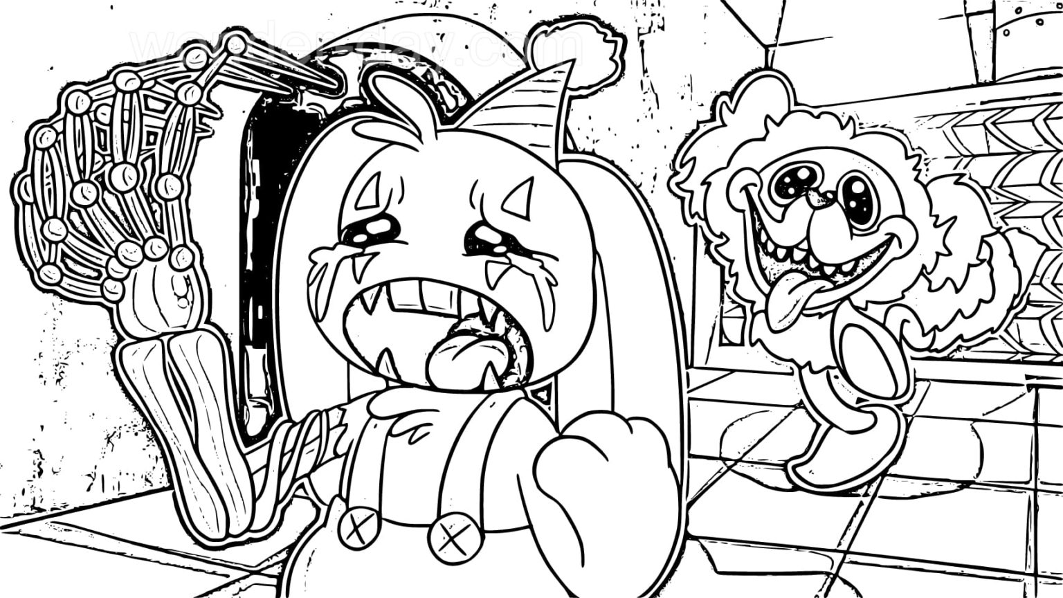 Çocuklar İçin bunzo_bunny Boyama Sayfaları 