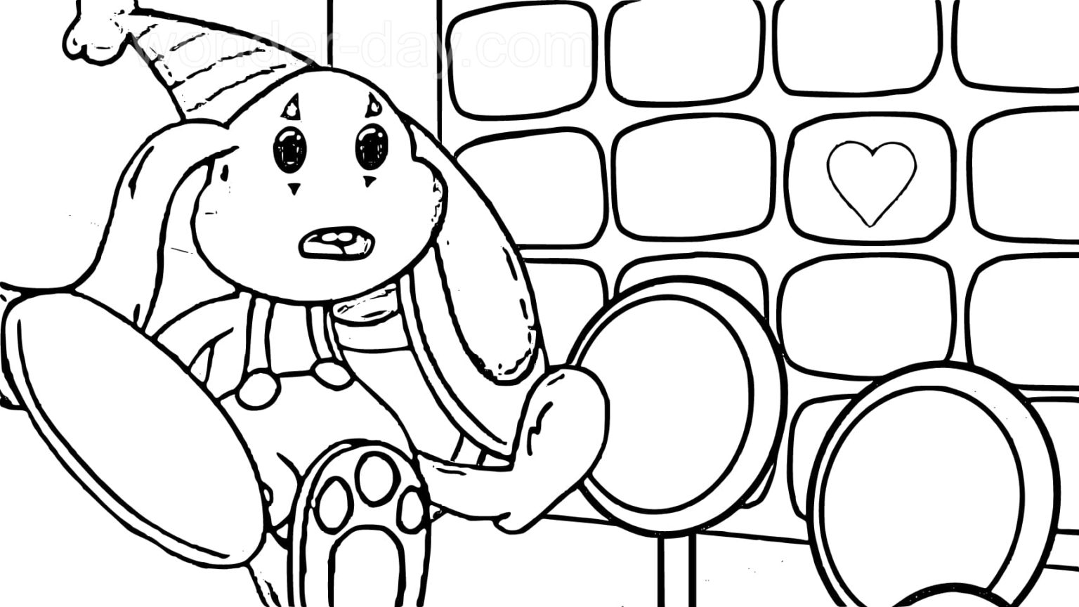 Çocuklar İçin bunzo_bunny Boyama Sayfaları 