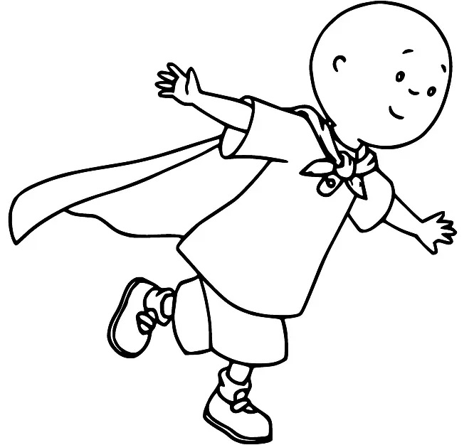Çocuklar İçin Caillou Boyama Sayfaları 