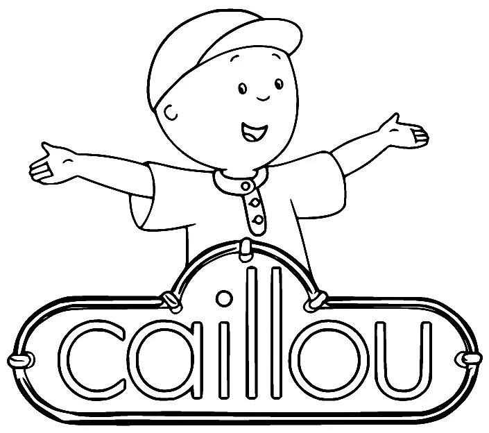 Çocuklar İçin Caillou Boyama Sayfaları 