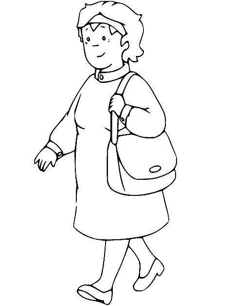 Çocuklar İçin Caillou Boyama Sayfaları 