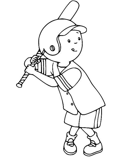 Çocuklar İçin Caillou Boyama Sayfaları 