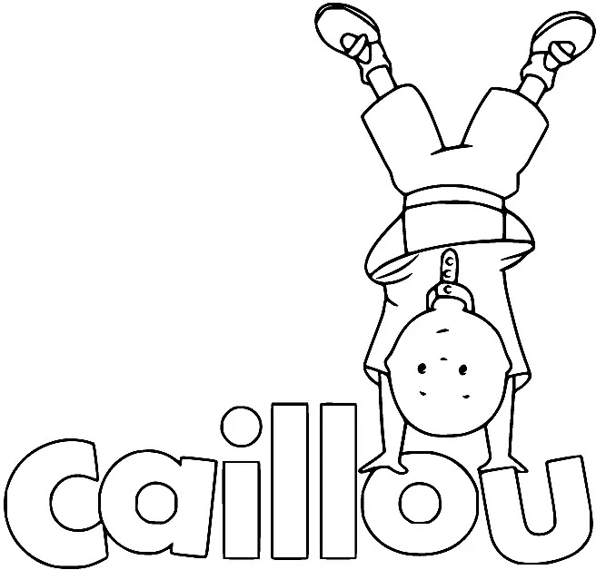 Çocuklar İçin Caillou Boyama Sayfaları 