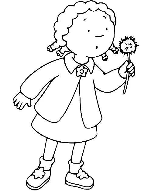 Çocuklar İçin Caillou Boyama Sayfaları 