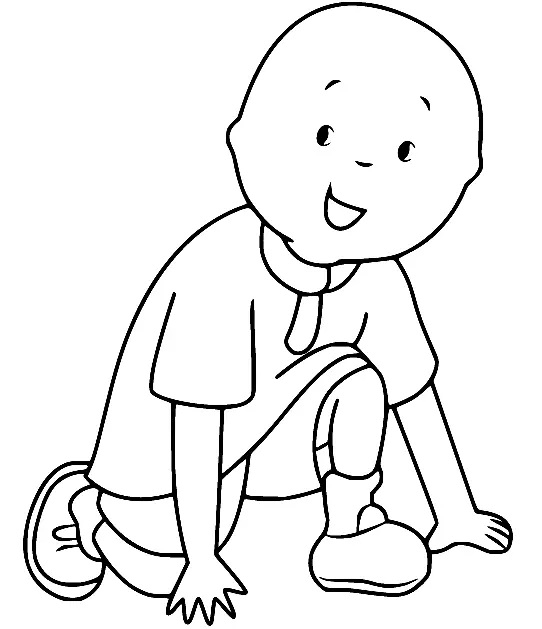Çocuklar İçin Caillou Boyama Sayfaları 