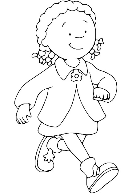 Çocuklar İçin Caillou Boyama Sayfaları 