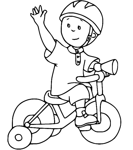 Çocuklar İçin Caillou Boyama Sayfaları 