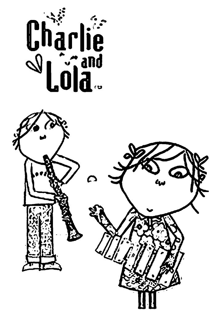 Çocuklar İçin charlie-ve-lola Boyama Sayfaları 