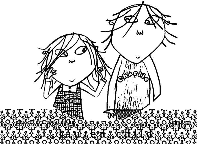 Çocuklar İçin charlie-ve-lola Boyama Sayfaları 