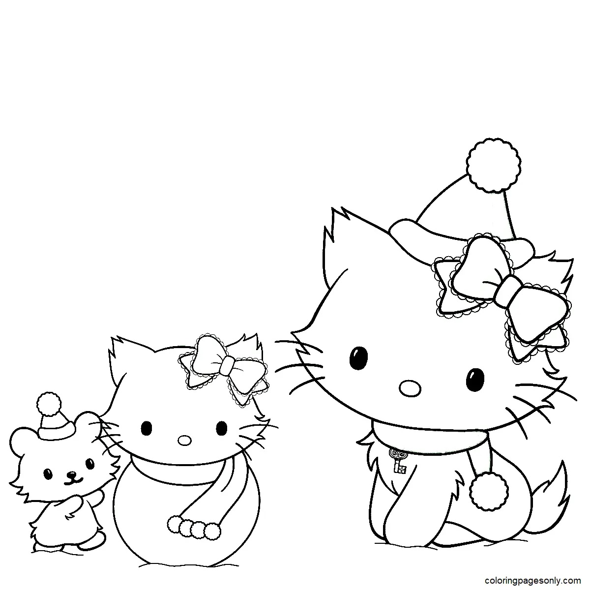 Çocuklar İçin Charmmy Kitty Boyama Sayfaları 