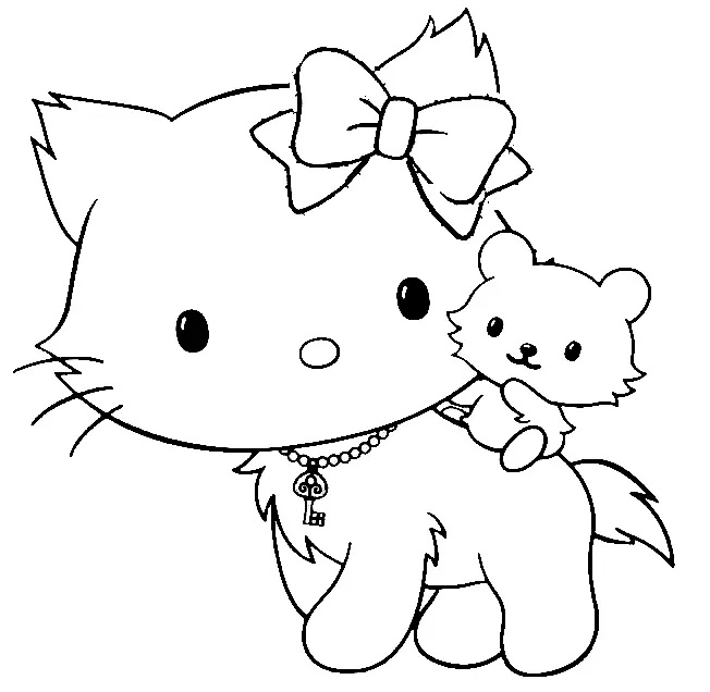 Çocuklar İçin Charmmy Kitty Boyama Sayfaları 