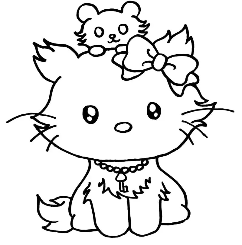 Çocuklar İçin Charmmy Kitty Boyama Sayfaları 