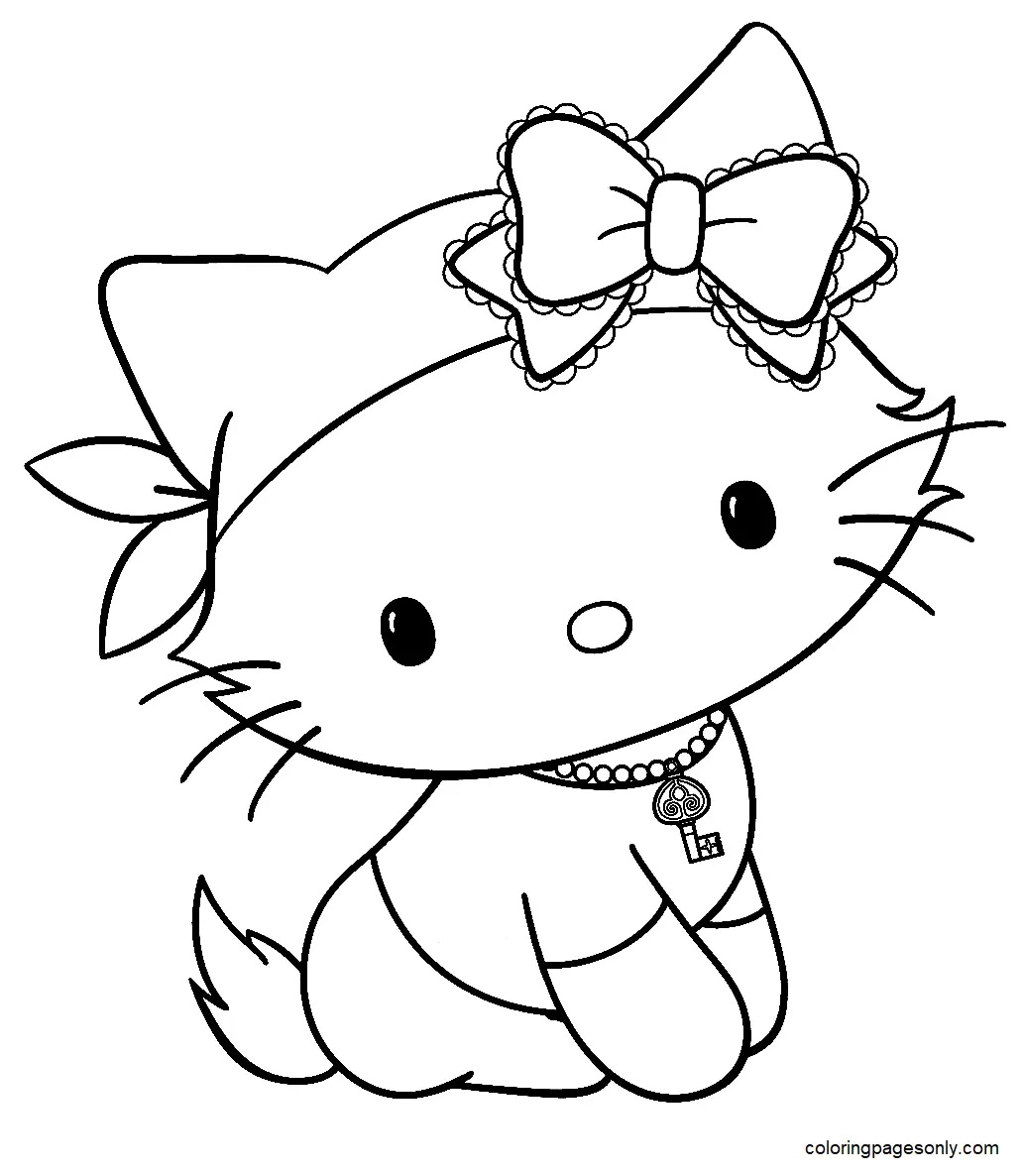 Çocuklar İçin Charmmy Kitty Boyama Sayfaları 