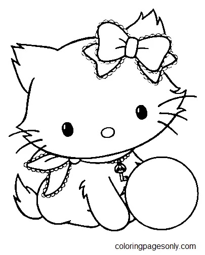Çocuklar İçin Charmmy Kitty Boyama Sayfaları 