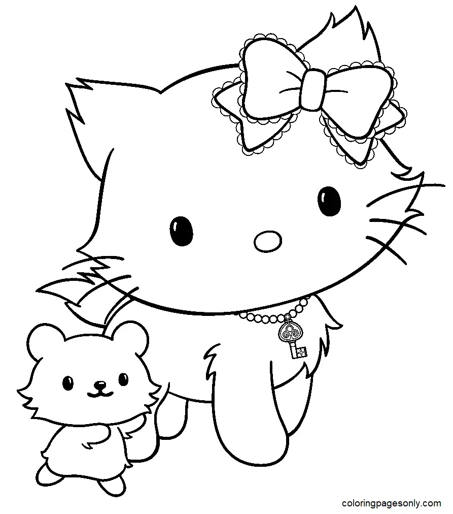 Çocuklar İçin Charmmy Kitty Boyama Sayfaları 