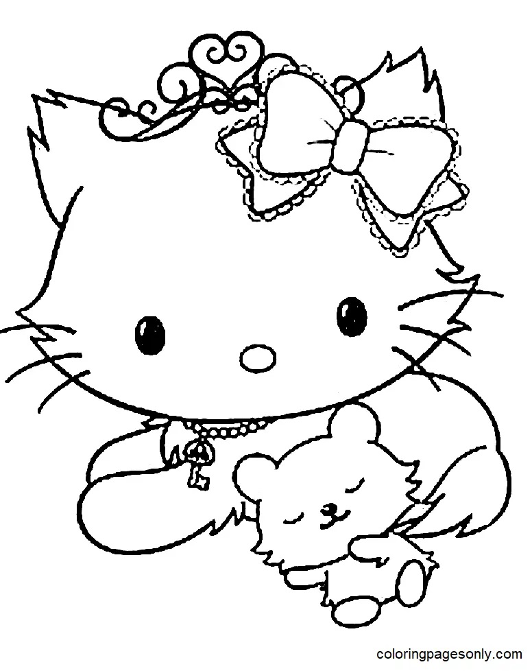 Çocuklar İçin Charmmy Kitty Boyama Sayfaları 