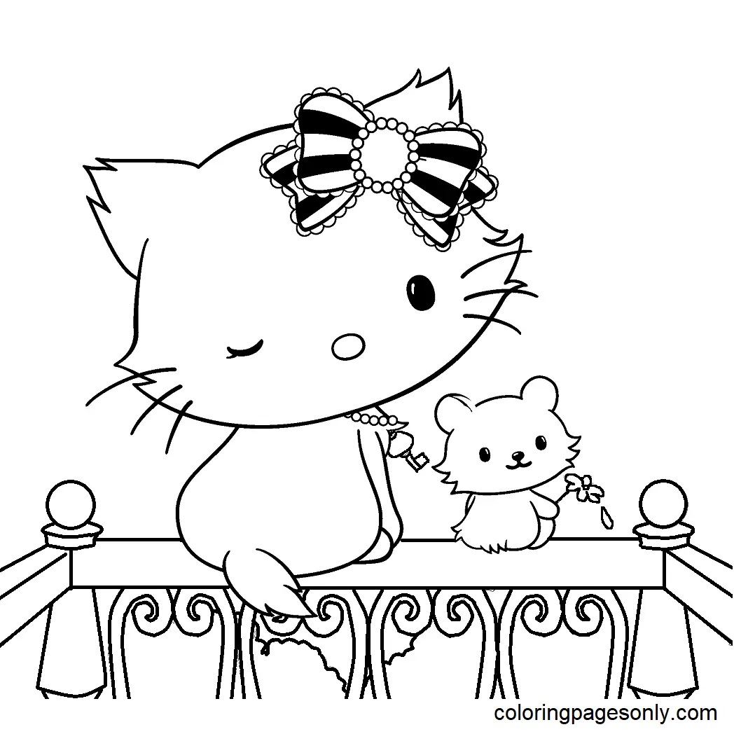 Çocuklar İçin Charmmy Kitty Boyama Sayfaları 