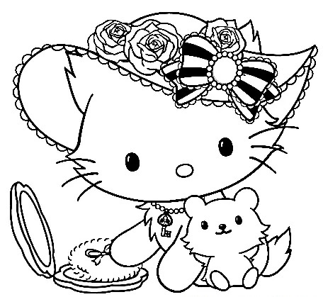 Çocuklar İçin Charmmy Kitty Boyama Sayfaları 