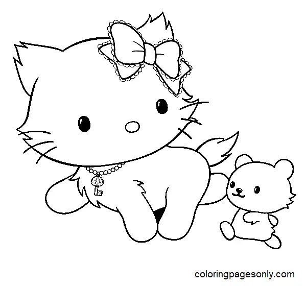 Çocuklar İçin Charmmy Kitty Boyama Sayfaları 