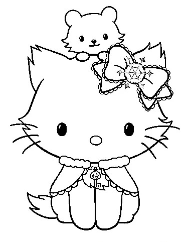 Çocuklar İçin Charmmy Kitty Boyama Sayfaları 