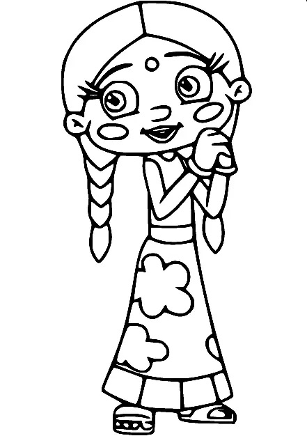 Çocuklar İçin Chhota Bheem Boyama Sayfaları 