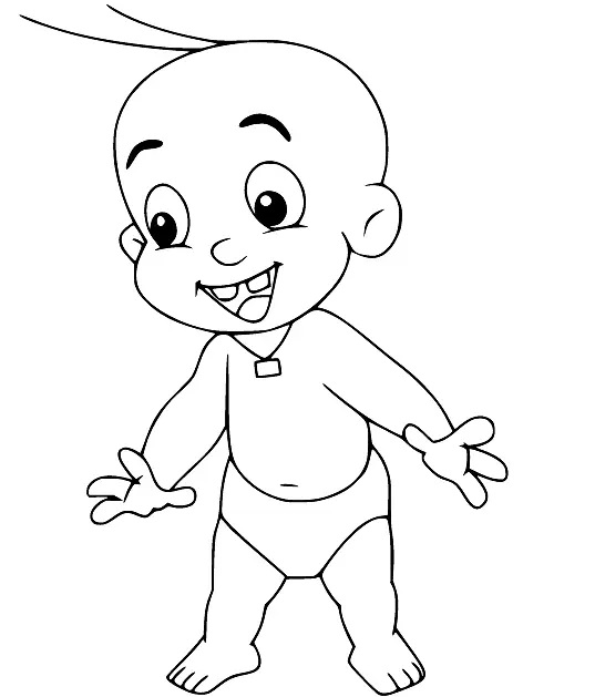 Çocuklar İçin Chhota Bheem Boyama Sayfaları 