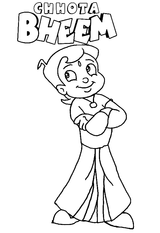 Çocuklar İçin Chhota Bheem Boyama Sayfaları 