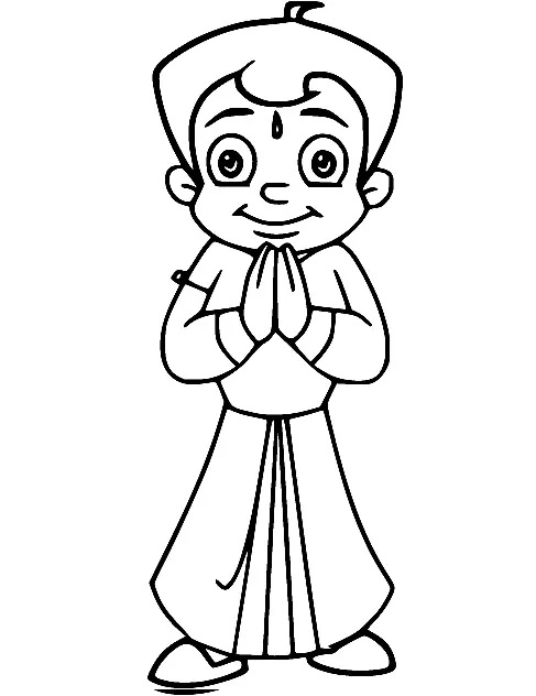 Çocuklar İçin Chhota Bheem Boyama Sayfaları 