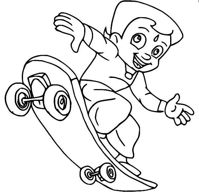 Çocuklar İçin Chhota Bheem Boyama Sayfaları 
