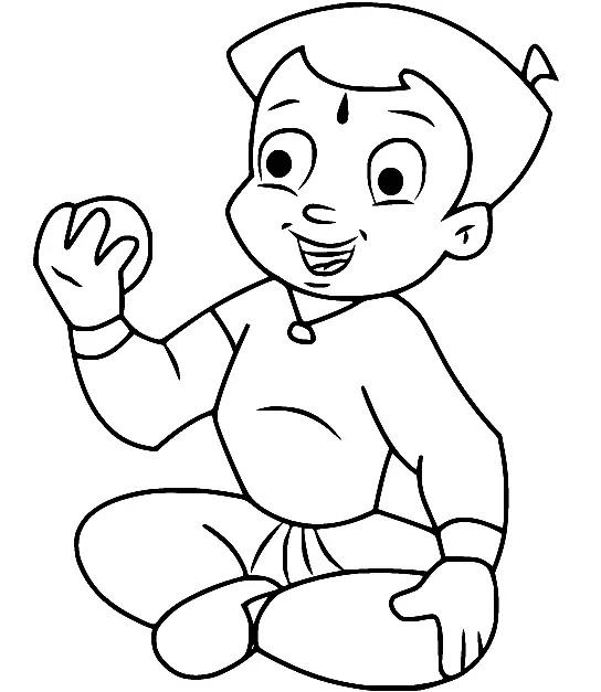 Çocuklar İçin Chhota Bheem Boyama Sayfaları 