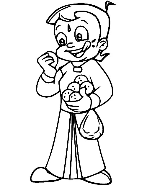 Çocuklar İçin Chhota Bheem Boyama Sayfaları 