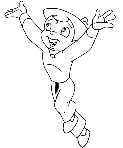 Çocuklar İçin Chhota Bheem Boyama Sayfaları 