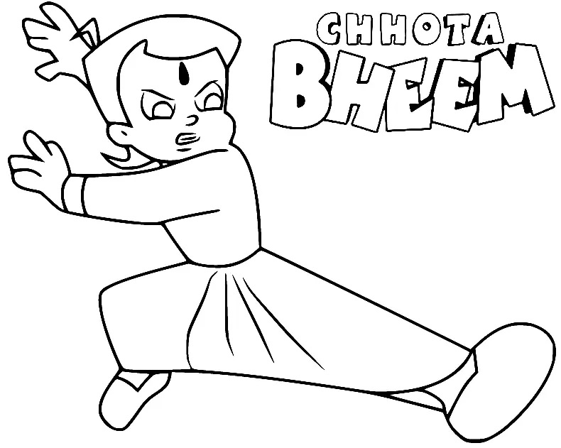 Çocuklar İçin Chhota Bheem Boyama Sayfaları 