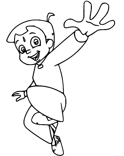 Çocuklar İçin Chhota Bheem Boyama Sayfaları 