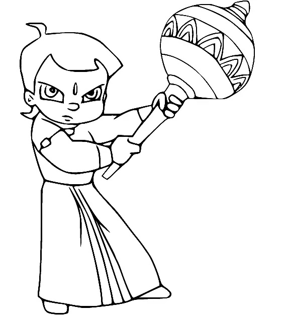Çocuklar İçin Chhota Bheem Boyama Sayfaları 