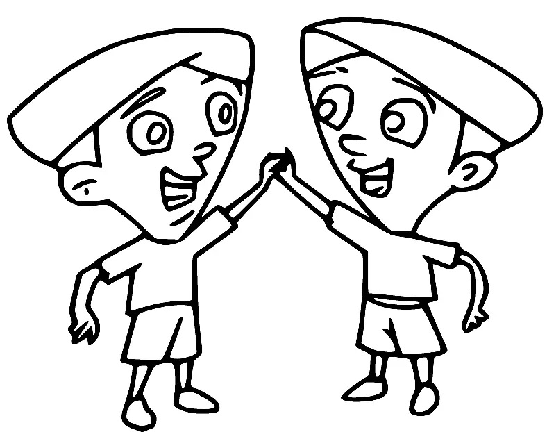Çocuklar İçin Chhota Bheem Boyama Sayfaları 