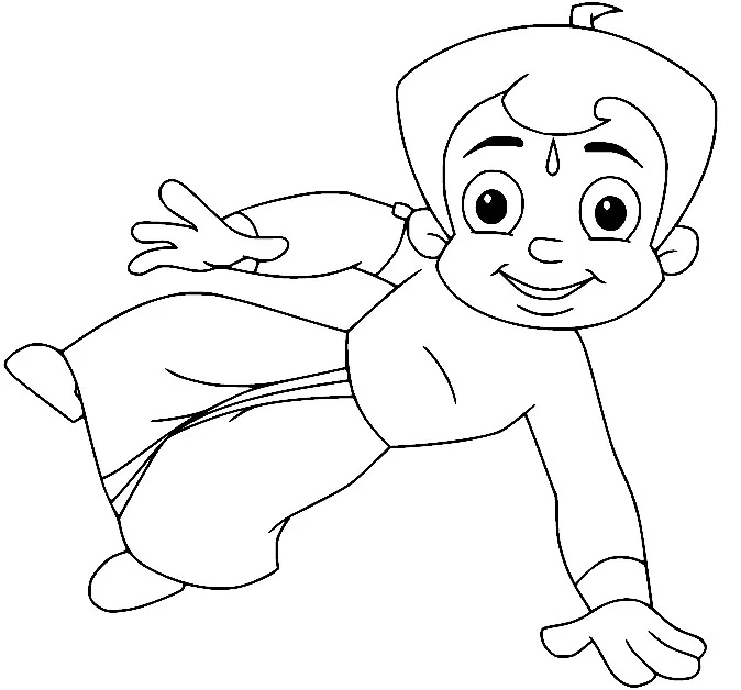 Çocuklar İçin Chhota Bheem Boyama Sayfaları 