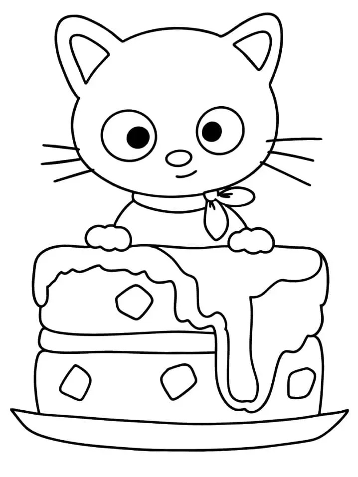 Çocuklar İçin Chococat Boyama Sayfaları 