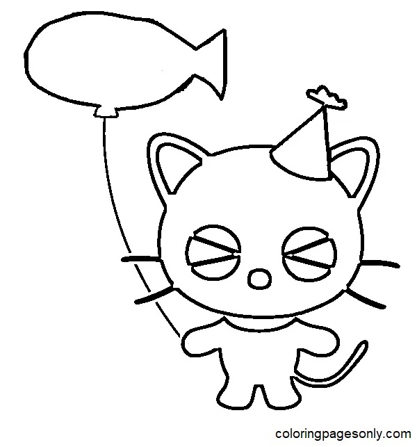 Çocuklar İçin Chococat Boyama Sayfaları 