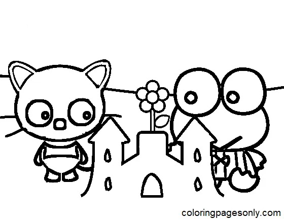 Çocuklar İçin Chococat Boyama Sayfaları 